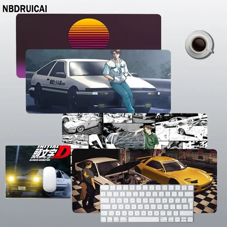 

Anime Initial D In Stocked Keyboards Mat Rubber Gaming Mousepad Desk Mat Size For Game Keyboard Pad For Gamer