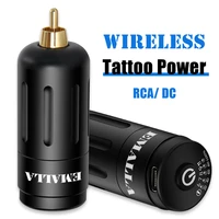emalla mini wireless tattoo power supply rca dc connection tattoo battery power for permanent makeup tattoo machine supplies