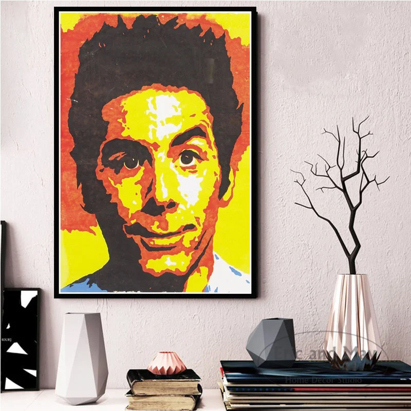 Портрет Seinfeld Kramer художественный постер и печать винтажный декор Картина на