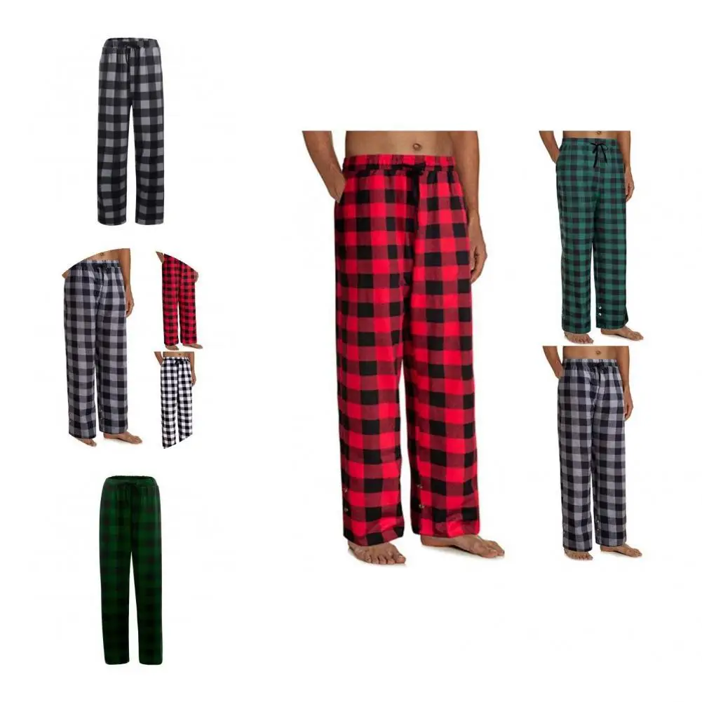 

Lightweight Great Full Length Spring Trousers Pockets Sleeping Pants Anti-pilling Male Clothes