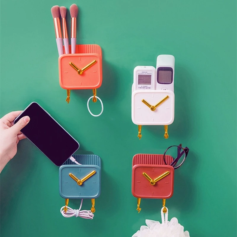 

Kitchen Rack Wall Holder Organizers Shelves Bathroom Bedroom Storage Self-Adhesive Hooks Useful Things Home Innovative Utensils