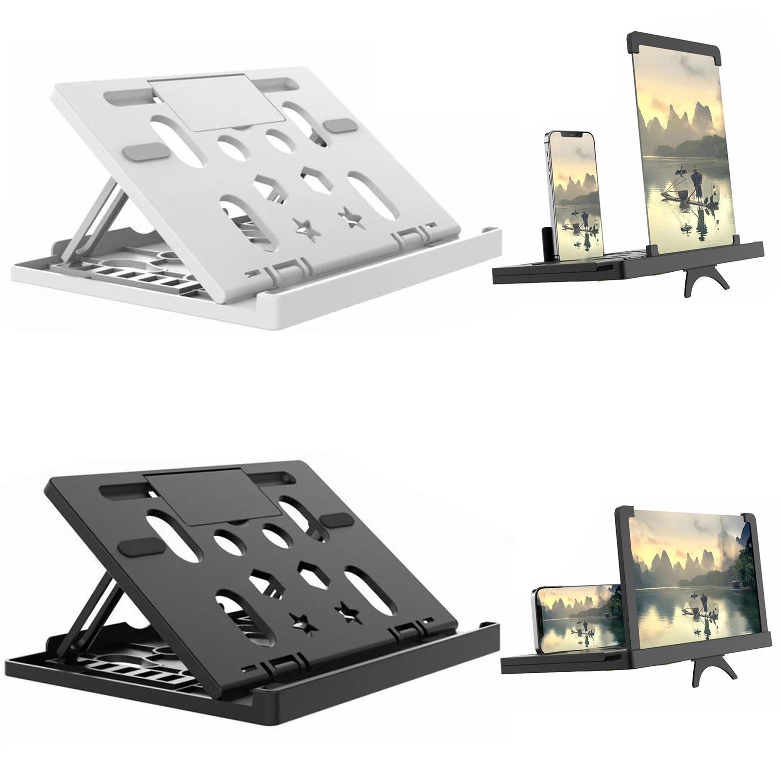 

Laptop Stand For Desk Adjustable Laptop Riser 3D Screen Amplifier Laptop Holder Ergonomic Computer Stand 3D Projector Screen