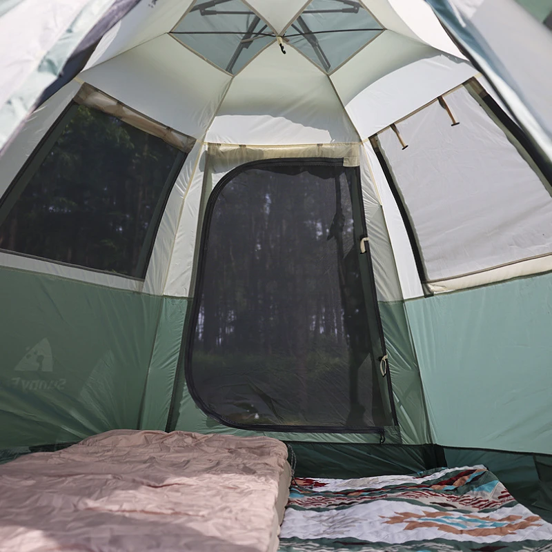 

Туристическая Шестигранная Автоматическая фотопалатка, удобная палатка для кемпинга с защитой от дождя и солнца
