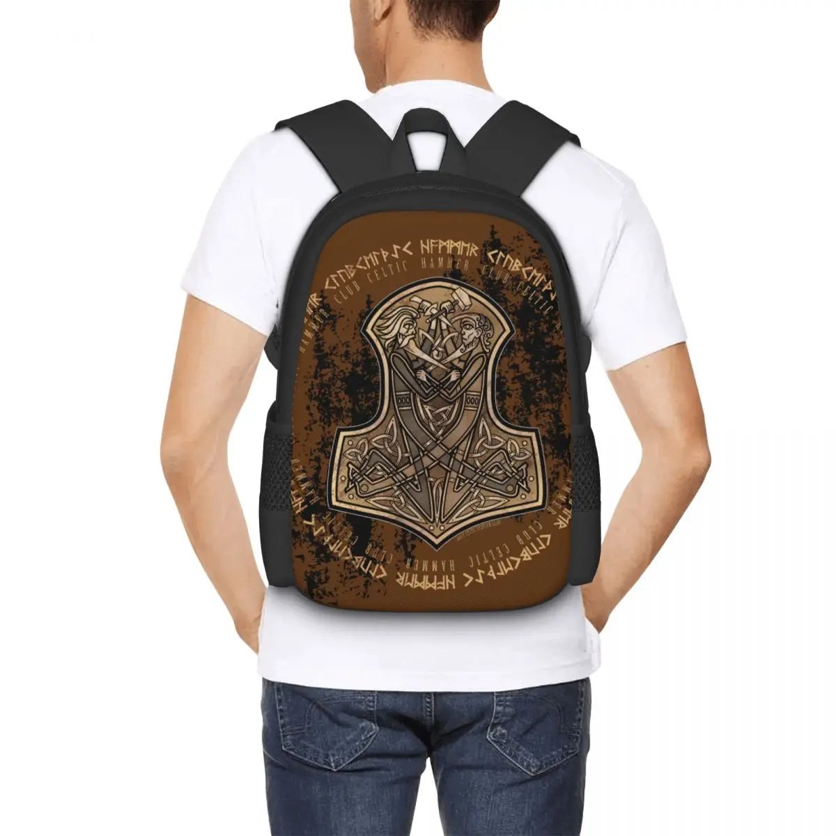 Esigns Mjolnir- Odin Vs Thor Backpack for Girls Boys Travel RucksackBackpacks for Teenage school bag