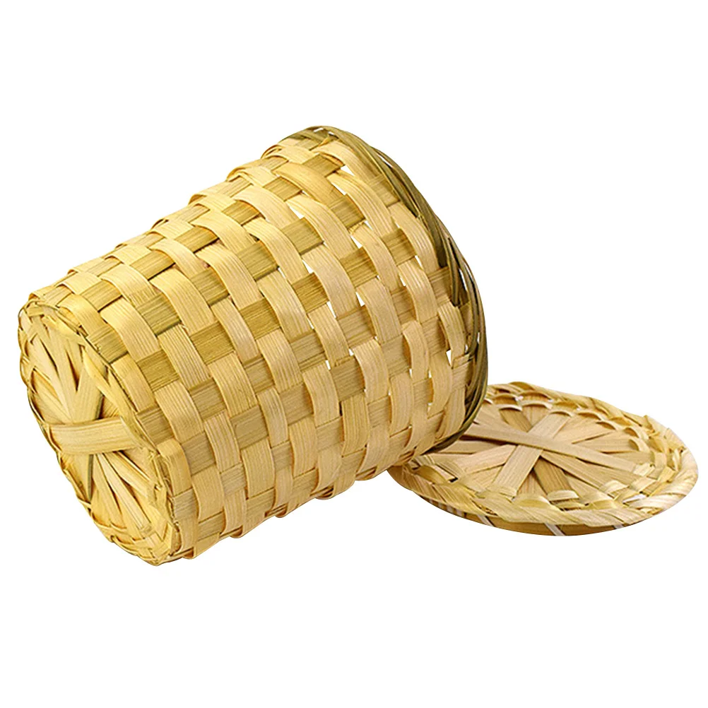 

Woven Tea Storage Basket Basket With Cover Multi-function Basket