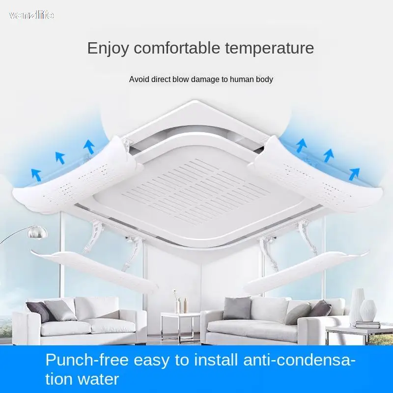 

Central Air Conditioner Wind Board Wind Deflector Air Conditioner Shield Wind Shield Anti-Direct Blowing Wind Deflector
