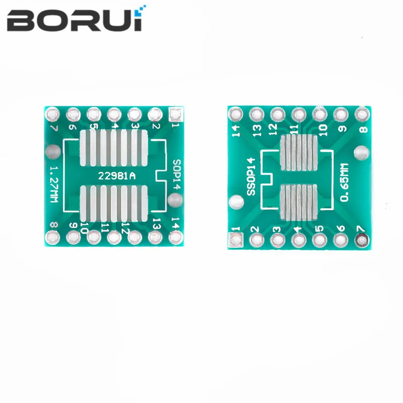 

10 шт. TSSOP14 SSOP14 SOP-14 SOP14 к DIP14 печатная плата переноса DIP Pin плата шаг адаптер