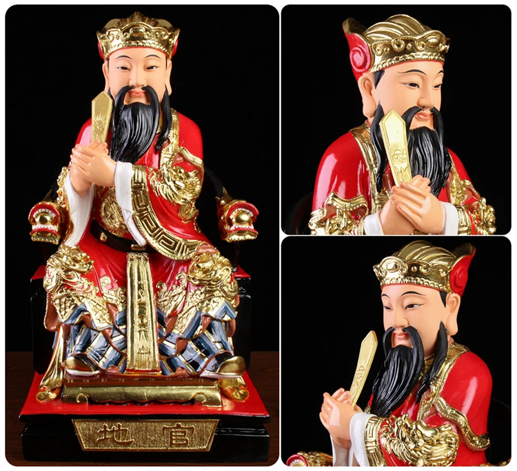 3 шт. даосский буддизм фигурка богов Будды SAN GUAN DADI TIAN DI SHUI Азиатская семья статуя