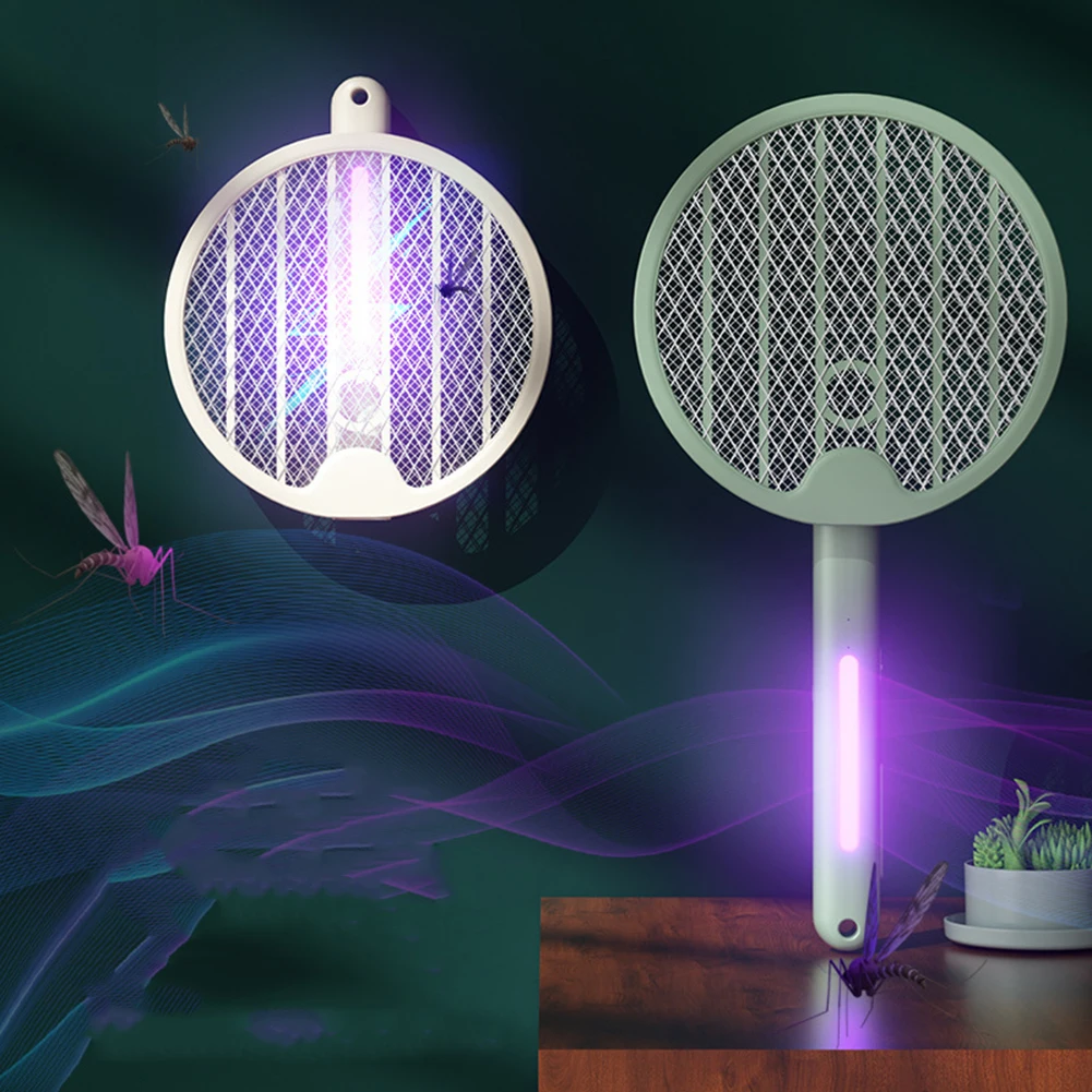 

Foldable Electric Mosquito Killer Mosquito Racket Insect Killer Wall Hanging Protective Net Household Supplies for Summer Sleep