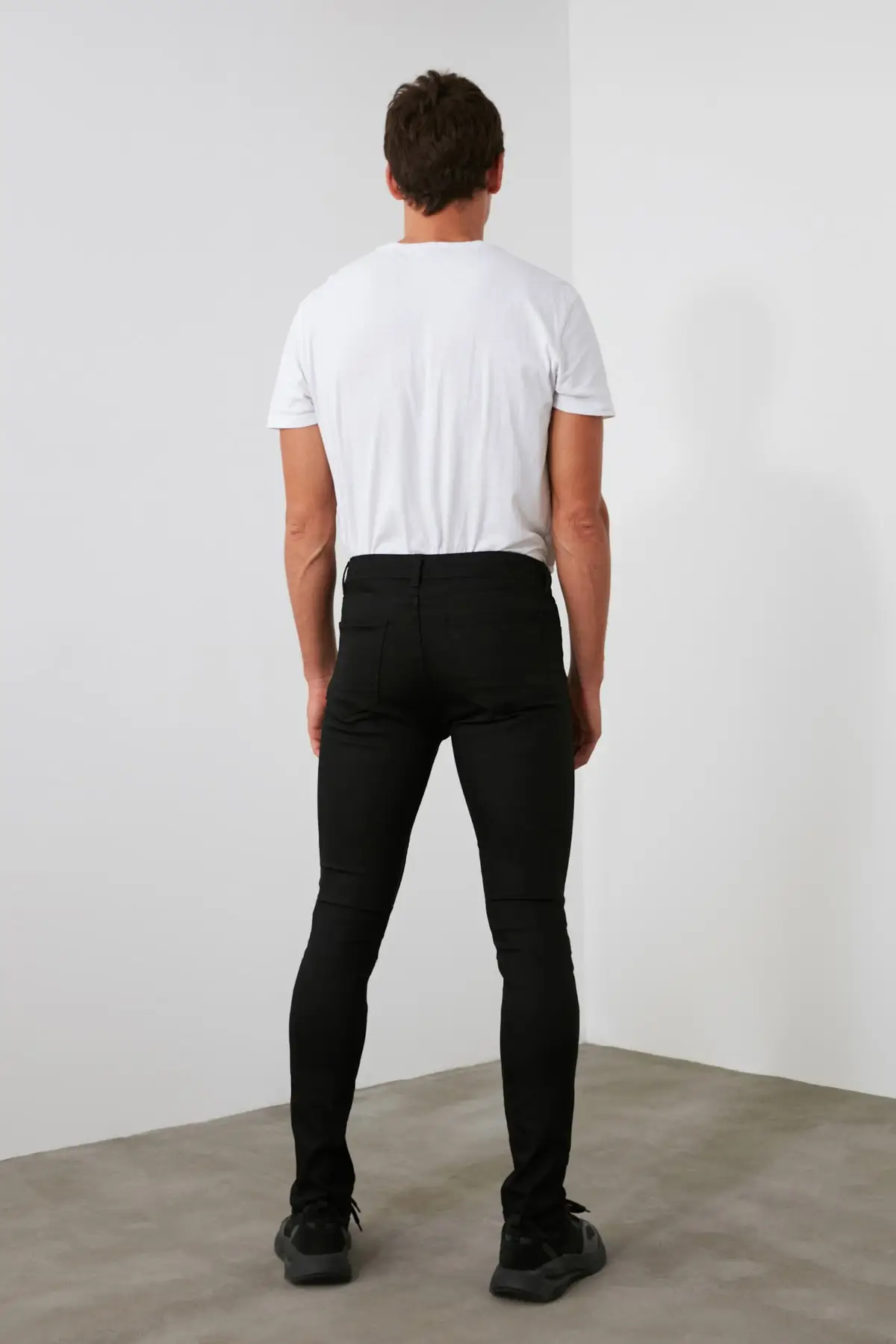 Trendyol черные мужские узкие джинсы TMNAW20JE0001 | Мужская одежда
