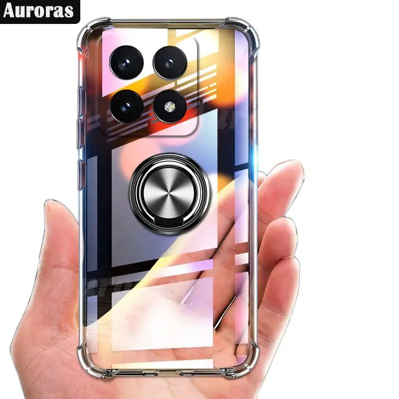 Чехол Auroras для Xiaomi 14T Pro прозрачный мягкий чехол с воздушными углами 13T 13tpro 14t