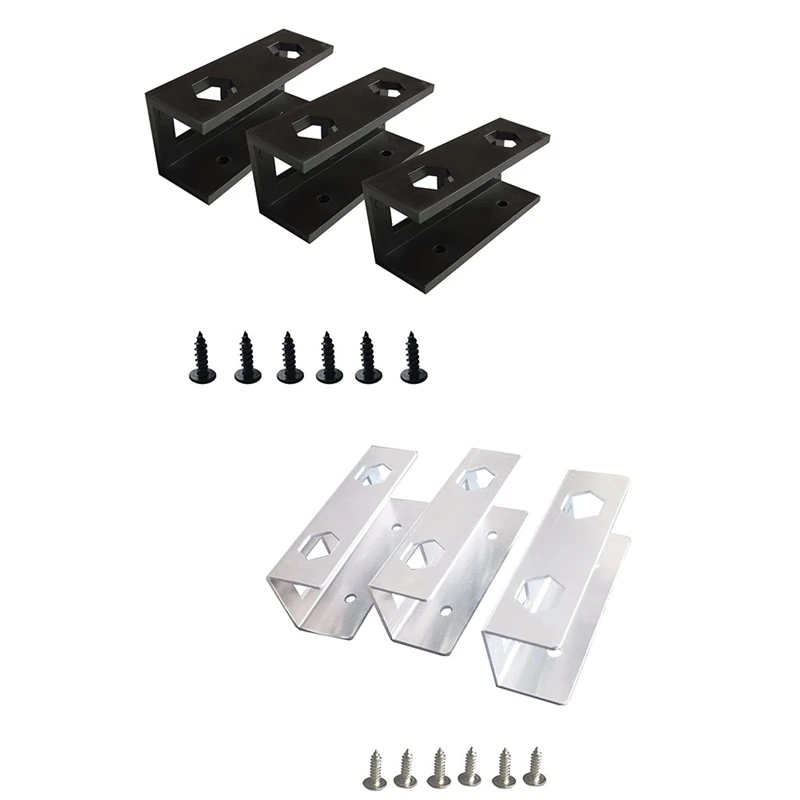 

3 Pcs Plastic Under Desk Laptop Holder Mount With Screw,Under Desk Laptop Mount Bracket,Add On Under Table Laptop