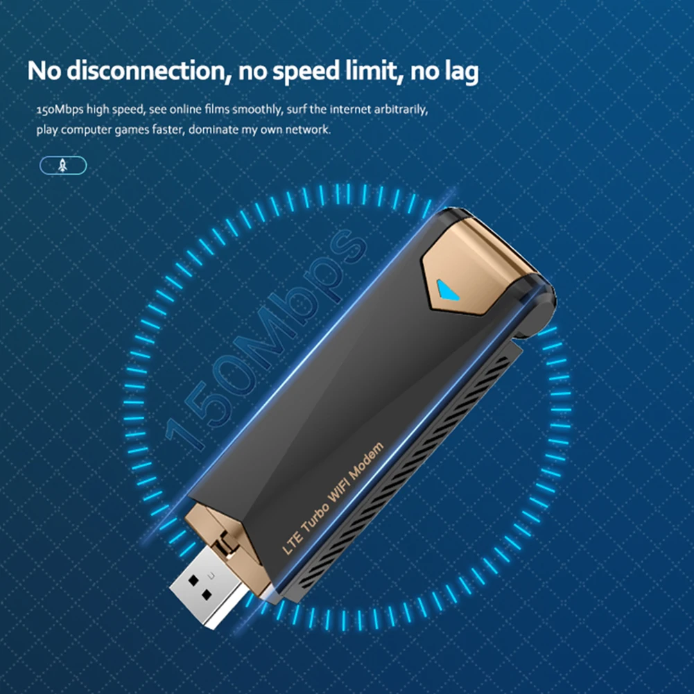 

Wireless 4G LTE Turbo Router 150Mbps 4G Portable WiFi Router with Dual External Antennas European Version for Laptop Desktop PC