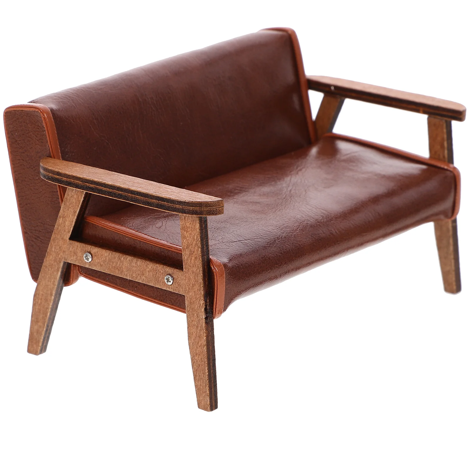 

House Layout Sofa Chair Furniture Wooden Miniature Sofa Chair Layout Prop