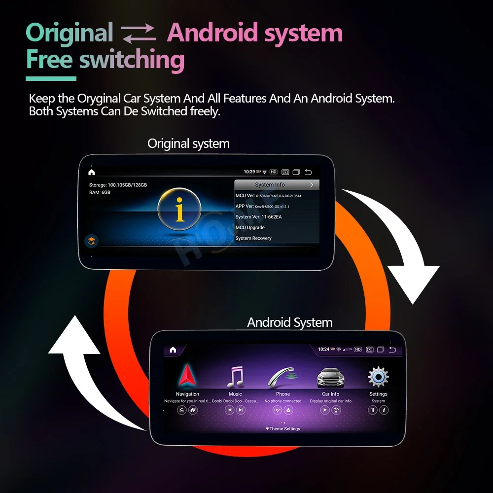 Заводская цена Android 13 Авто Carplay для Mercedes Benz C класса W205 S205 GPS навигация радио