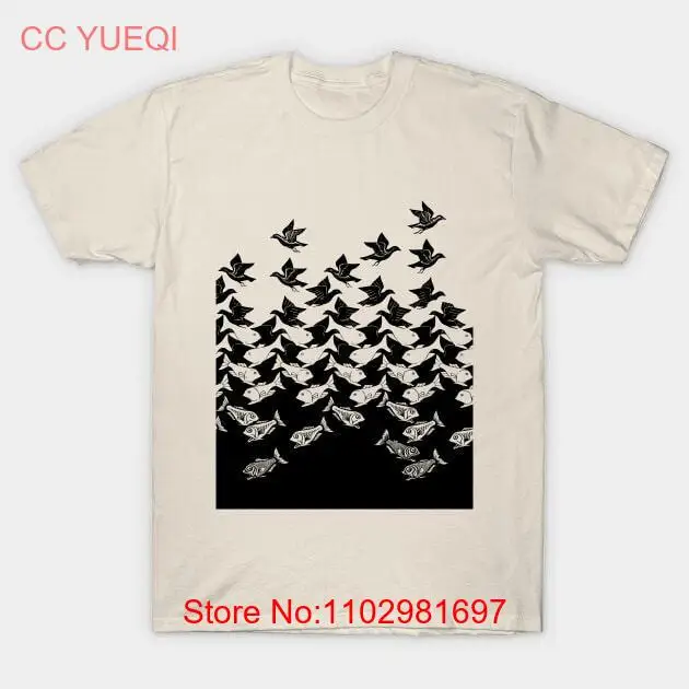 Футболка Рыба и птицы в стиле ар-деко S-5XL быстрая доставка