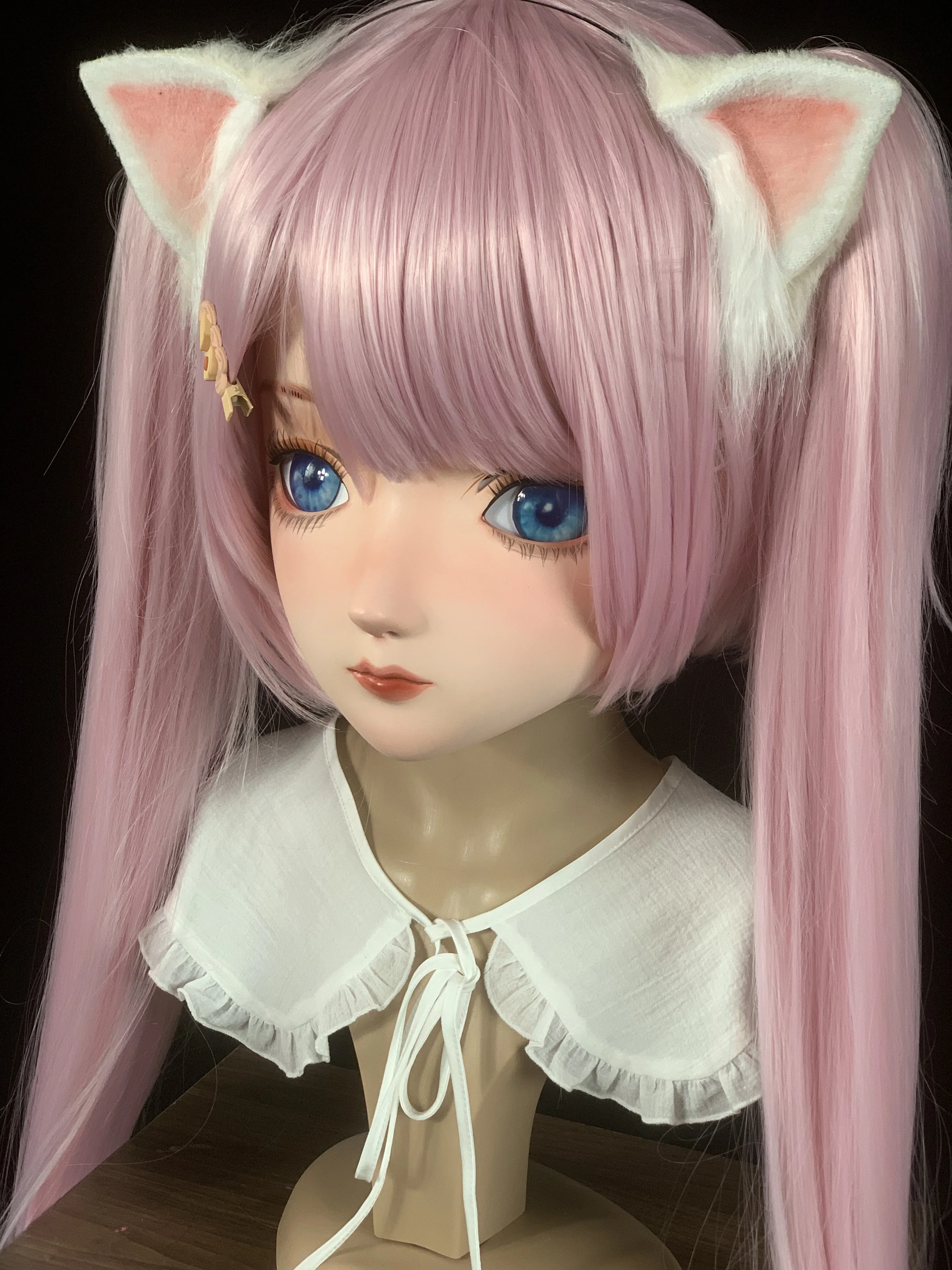 (AL68) высокое качество ручной работы Женская девочка Смола полная голова с замком