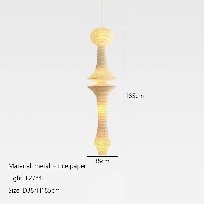 

MZISOSOD подвесной светильник Nordic Wabi Sabi Wind из рисовой бумаги