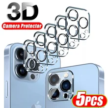 5Pcs Camera Protector Film for iPhone 11 12 13 Pro Max Back Lens Protective Glass on iPhone 13 11 PRO XS MAX XR 12 Mini 3D Glass