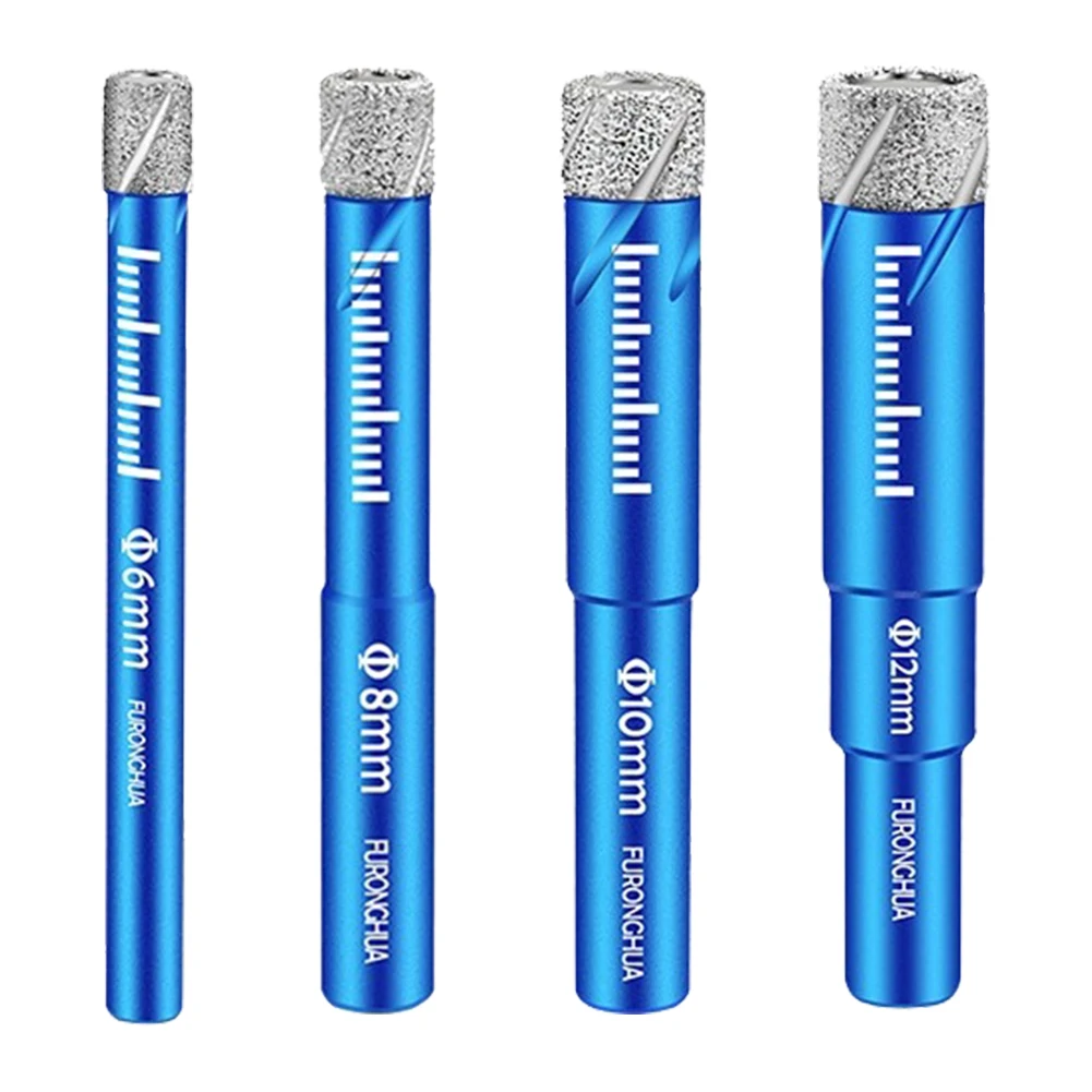 

Durable Diamond Coated Core Drill Bit Dry Drilling for Glass Marble Granite Quartz Porcelain Ceramics Diamond Drill Bit Set