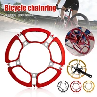 bicycle round chainring 5 bolt 130 bcd single speed bicycle chain ring aluminum alloy 45t 53t folding mountain bike accessories