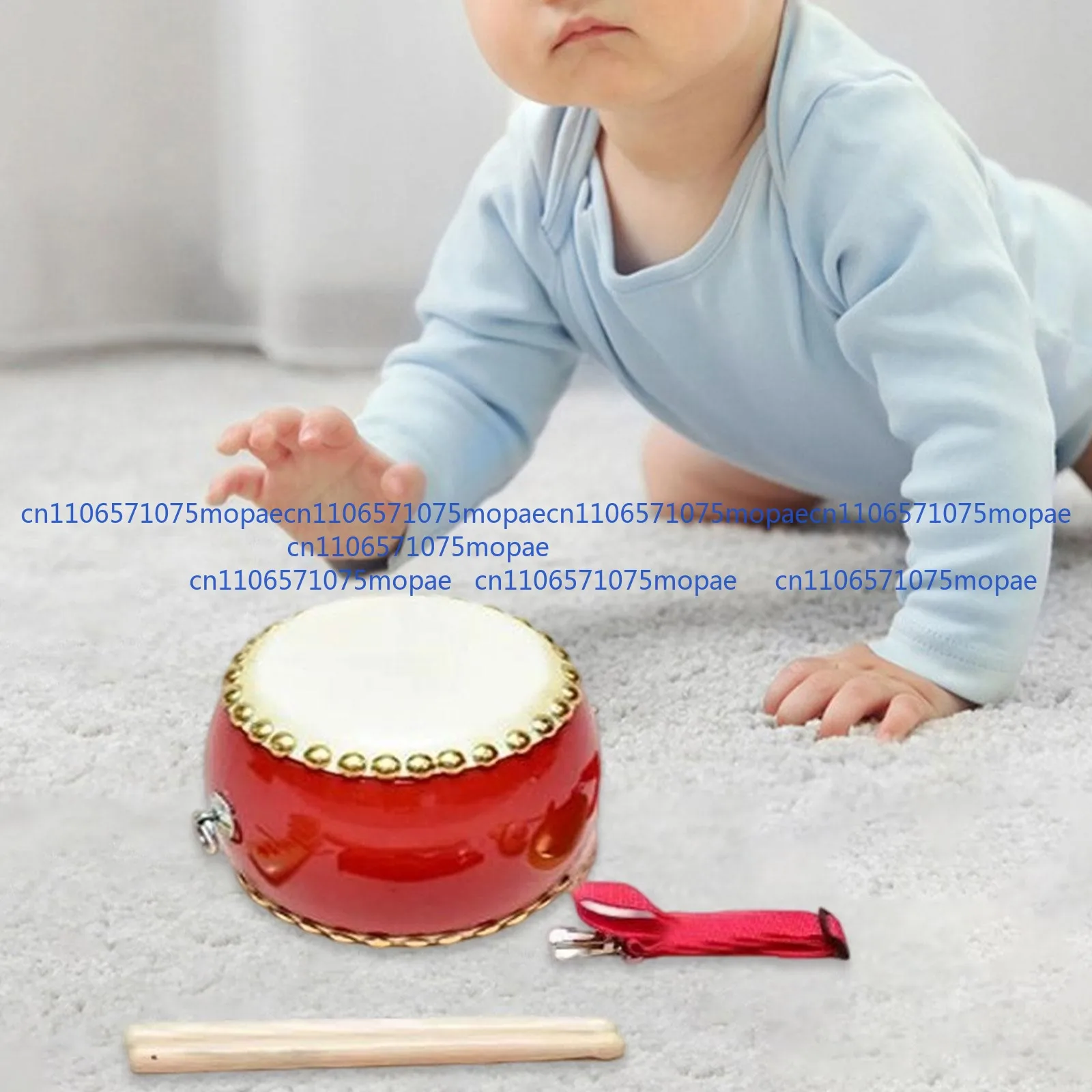 Фото Деревянная барабанная установка Taiko для мальчиков и девочек, вечерние музыкальные инструменты для малышей, ударные инструменты №2