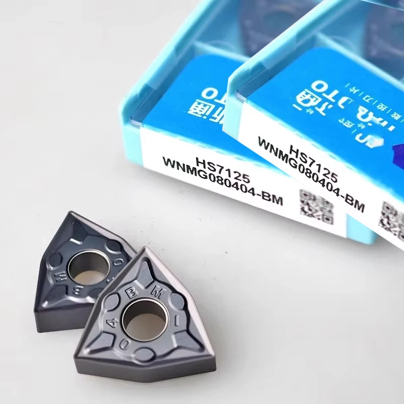 

Оригинальный HARDSTONE WNMG 080404 WNMG 080408 WNMG 080412 BF BM HS7125 HS7225 Токарный станок с ЧПУ Режущие инструменты Твердосплавные токарные пластины