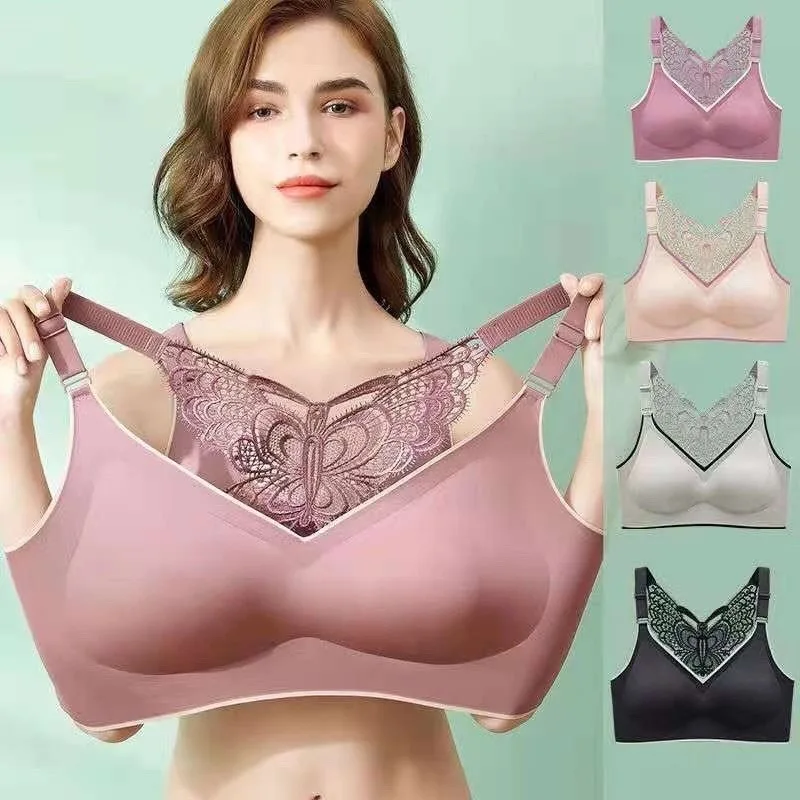 

New Bras Women Seamless Lady Bra Bralette Beauty Back Butterfly Push Up Bra Wireless Underwear Sexy Female Bra Tops