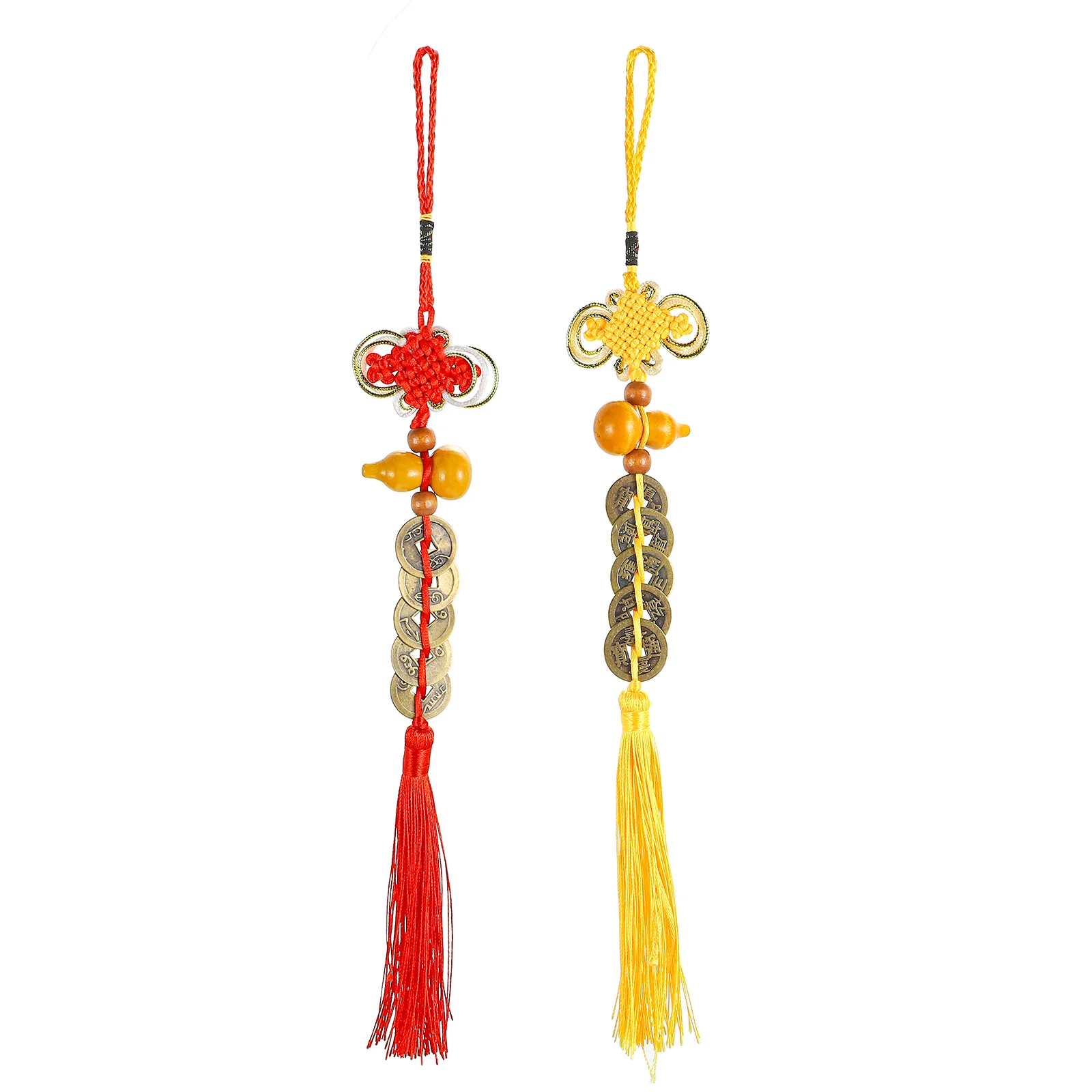 

Chinese Tassel Knot Hangingfortune Lucky Pendant Gourd Wealth Charmred Car Shui Feng Traditional Office Longevity Knots Ancient