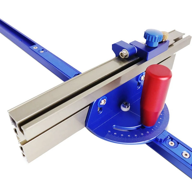 

Bestmiter Gauge Table Saw/Router With Rail Stop Aluminum Profile Fence Saw Assembly Ruler Carpenter DIY Woodworking Tool