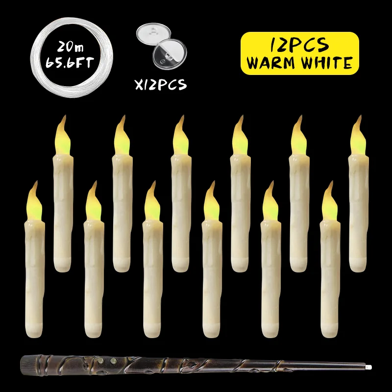 

Беспламенные висячие свечи с пультом дистанционного управления, 1 шт.