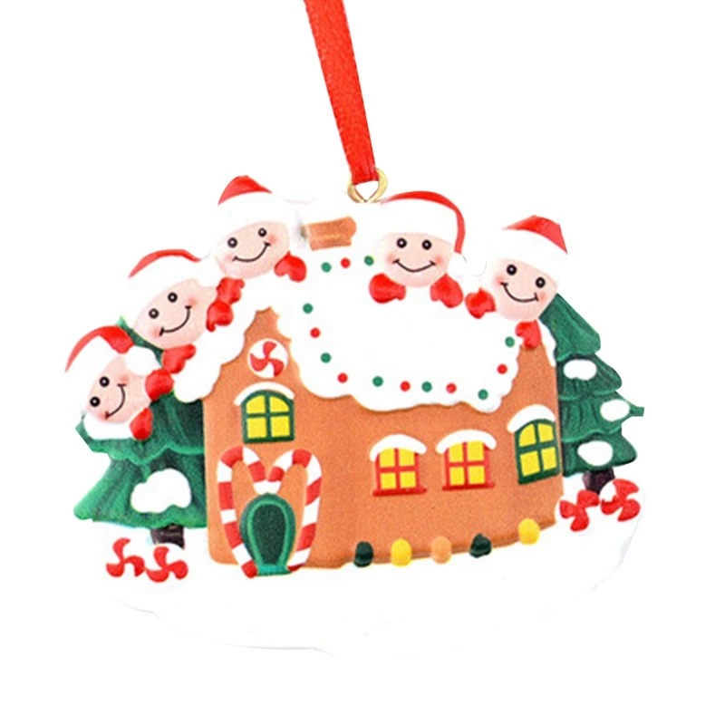

Christmas Tree Ornaments House Santa Merry Christmas Home Decoration Christmas Tree Pendant