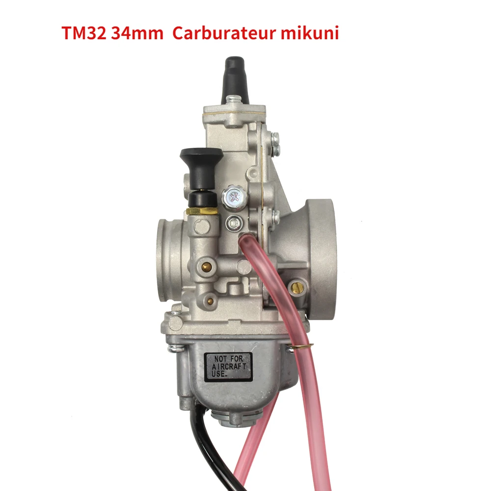

Carburador TM32 34mm 250-300cc 2T 4T Engine Flat Slide Smoothbore For Carburateur Mikuni Replace 2/4 Stroke TM32-1 Carburetor