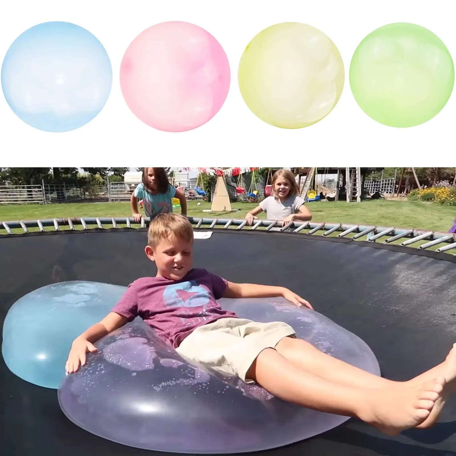 

Надувной шар Wubble, 47 дюймов, 120 см, для пляжа, сада, вечевечерние