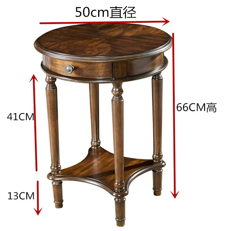 Уникальный винтажный боковой столик коридор скандинавский ноутбук ретро