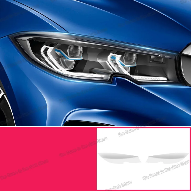 Прозрачная Черная защитная пленка Lsrtw2017 для автомобильных фар из ТПУ Bmw 3 серии G20