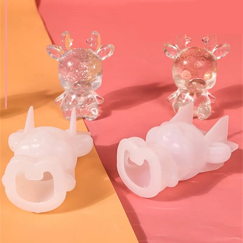 3D форма для ароматерапии в виде оленя Sika мыла из эпоксидной смолы свечей сделай