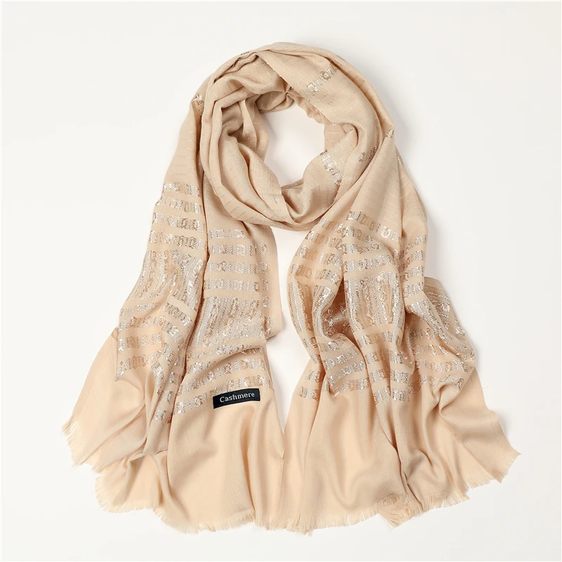 Новый дизайн 2022 длинный шарф хиджаб Женская повязка на голову роскошная