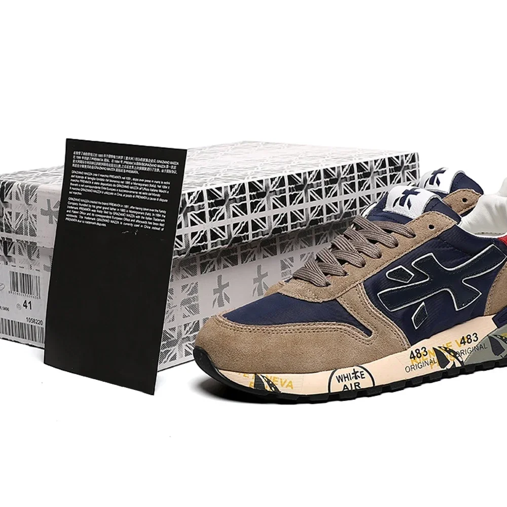 PREMIATA мужские модные легкие роскошные дышащие кроссовки в стиле ретро с бархатной