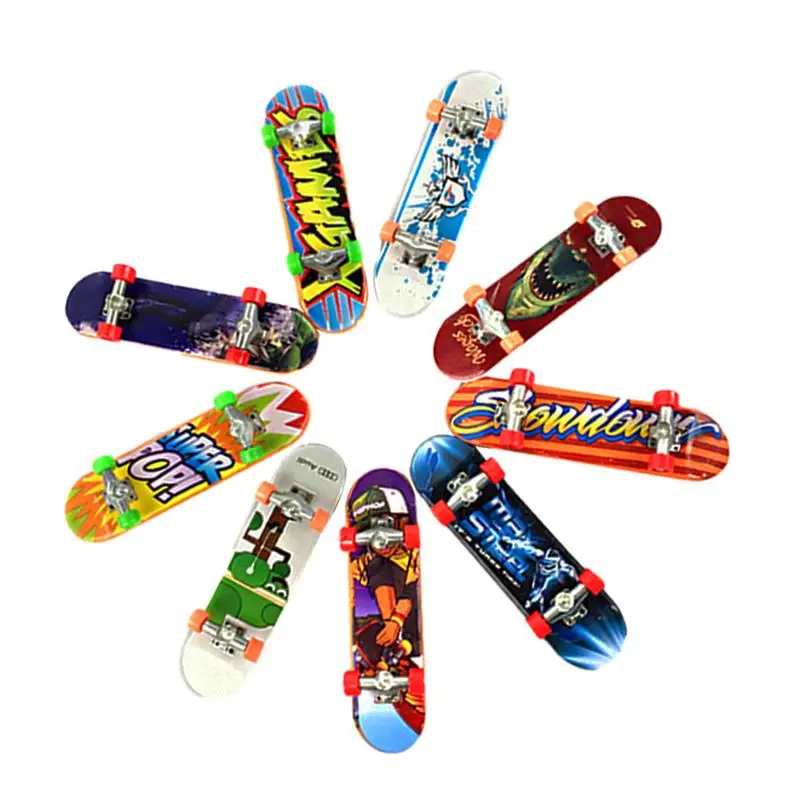 

Pcs Mini Fingerboard Finger Skateboards Toy Set For Children's Birthday Gift Board Game Finger Skateboard Toy Set