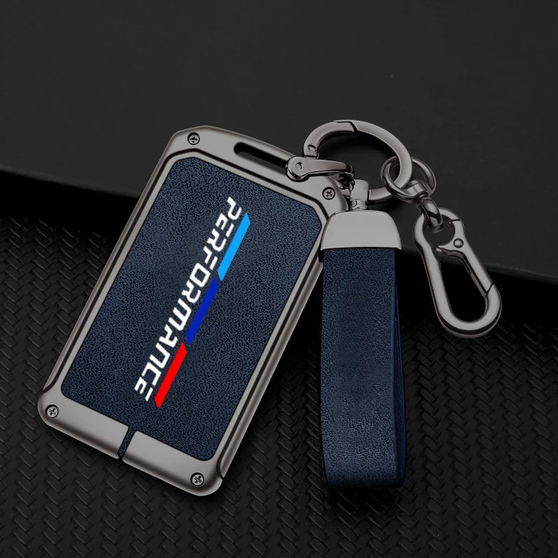 

Car Zinc Alloy Key Case Bag For BMW Performance 3 5 7 Series E36 E46 E60 E90 X3 X5 M5 Car Key Cha in Car Metal Key Shell