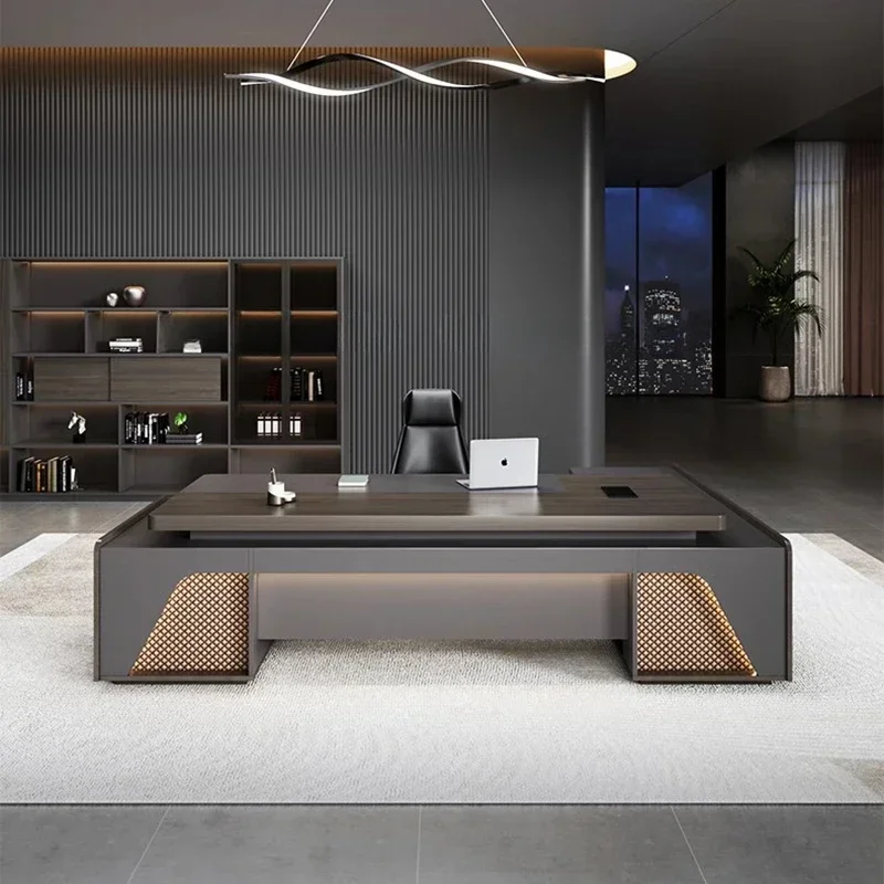 Спальня офис деревянный стол простой современный скандинавский президент