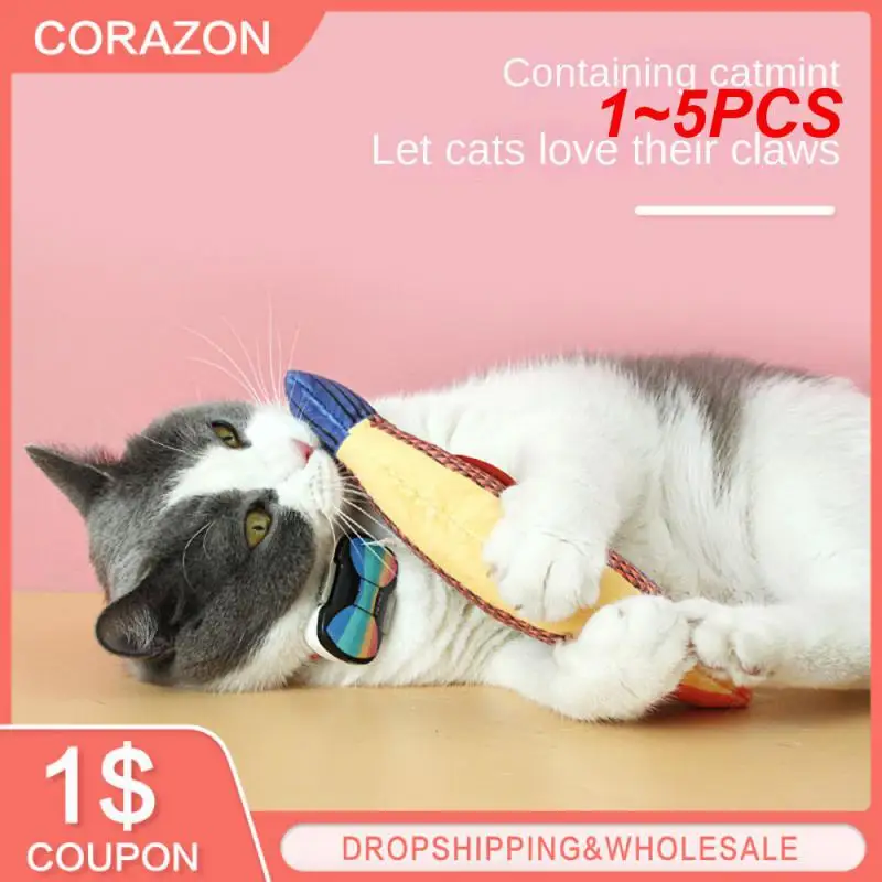 

1~5PCS Pet Interaction Training Supplies Pet Chew Toy Funny Catnip Toys Stuffed Products