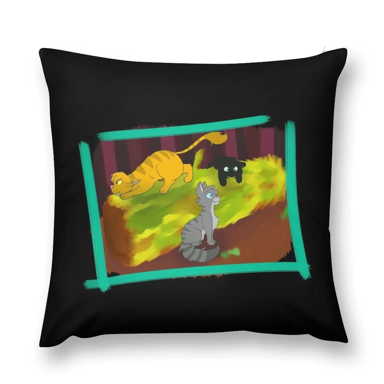 Сестры (Lionblaze Jayfeather и Hollyleaf) Декоративная подушка Наволочка рождественская