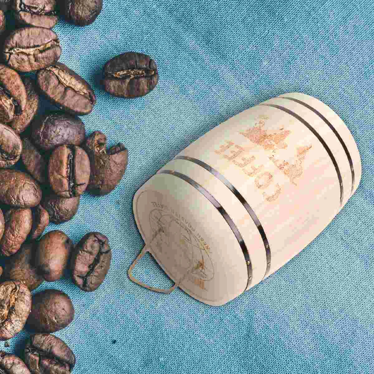 

Pen Wooden Holder Organizerpencil Desk Cask Wood Pot Cup Container Desktop Ornament Storageorganiser Jars Brush Bean Coffee