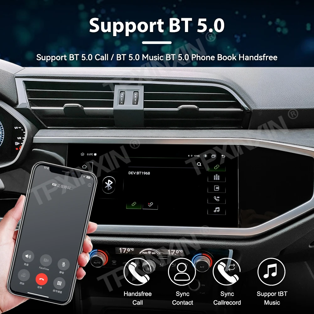 Для Audi Q3 2019 2020 2021 Android Auto Carplay автомобильный радиоприемник мультимедийный