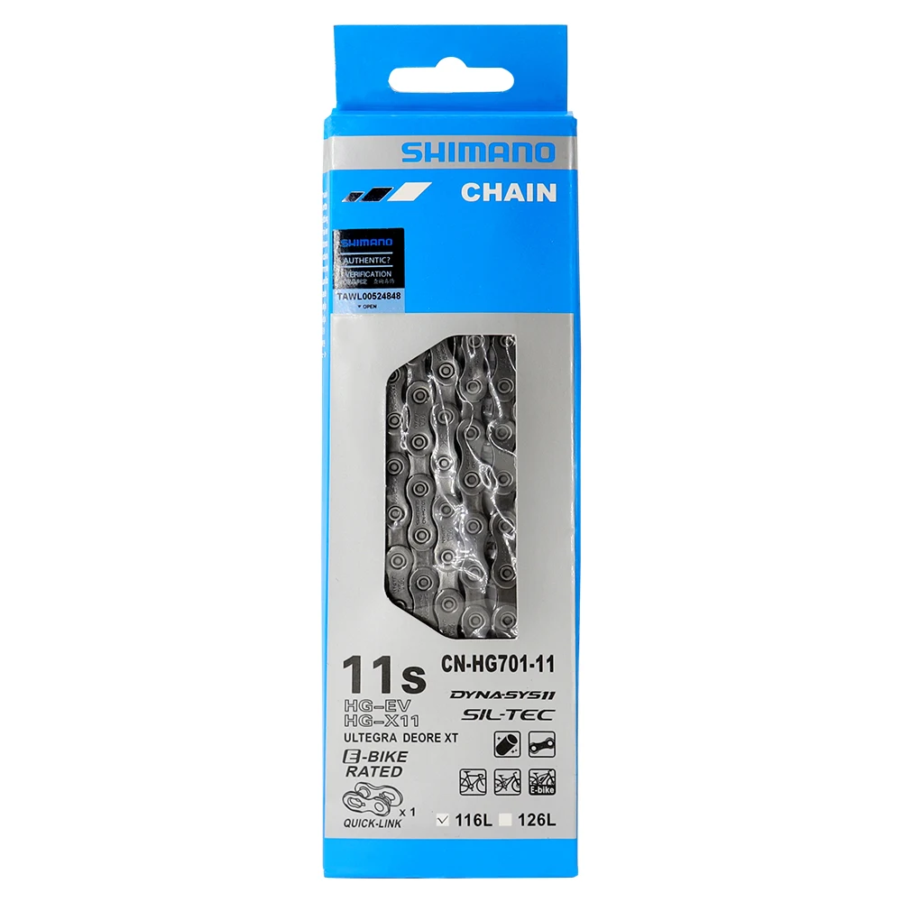 SHIMANO CN-HG701-11 Велосипедная цепь 105 11-скоростная супер узкая для шоссейного