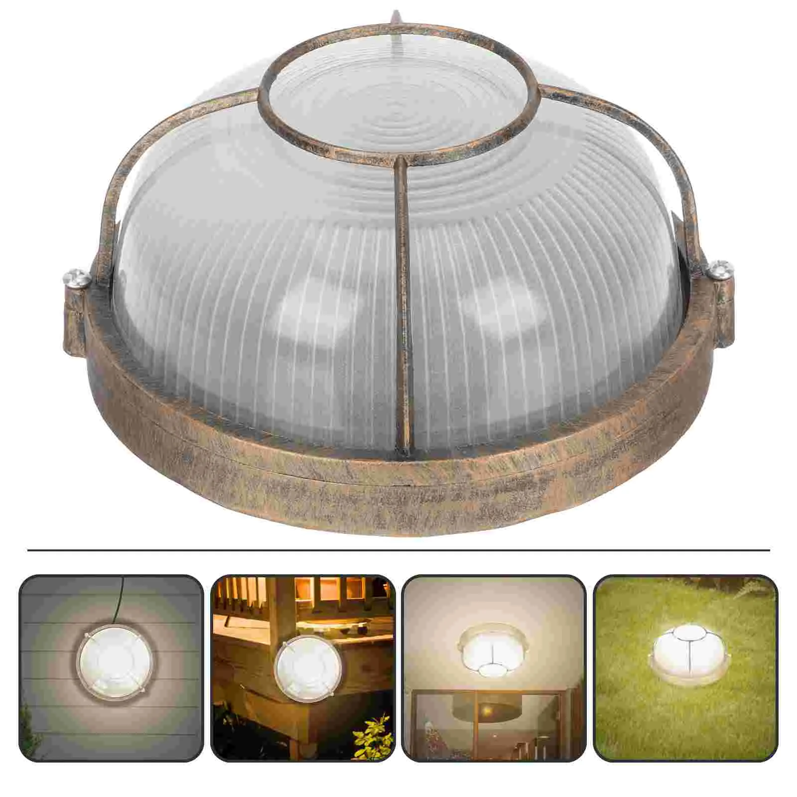 

Light Bulkhead Ceiling Exterior Marine Wall Outdoor Semi Mount Flush Led Truck Lightswatermelon Shadefixture Bulblighting