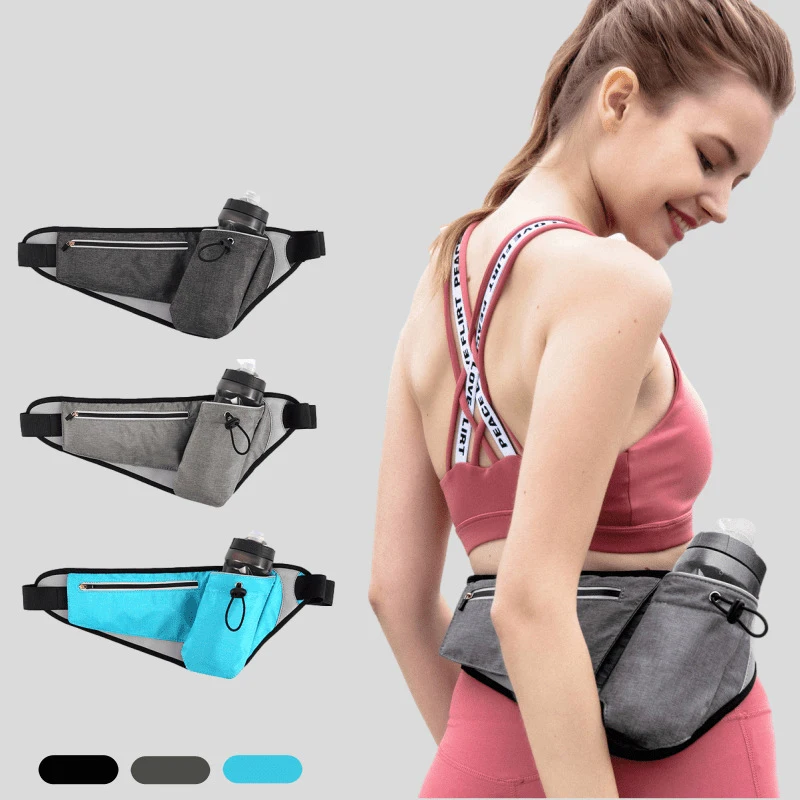 Sports Waist Bag Gym Fitness Phone Bag Case Water Proof Cycling Hydration Waist Pack Belt Bag Men Women Fanny Pack