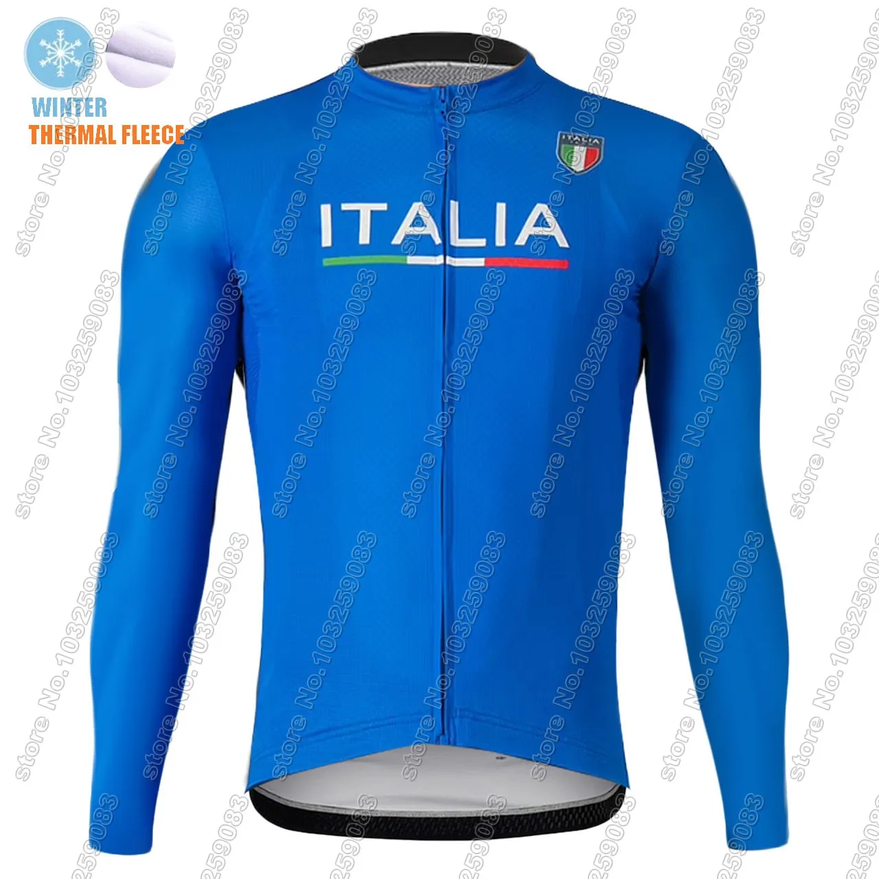 Комплект одежды для велоспорта с длинным рукавом и шортами голубая итальянская